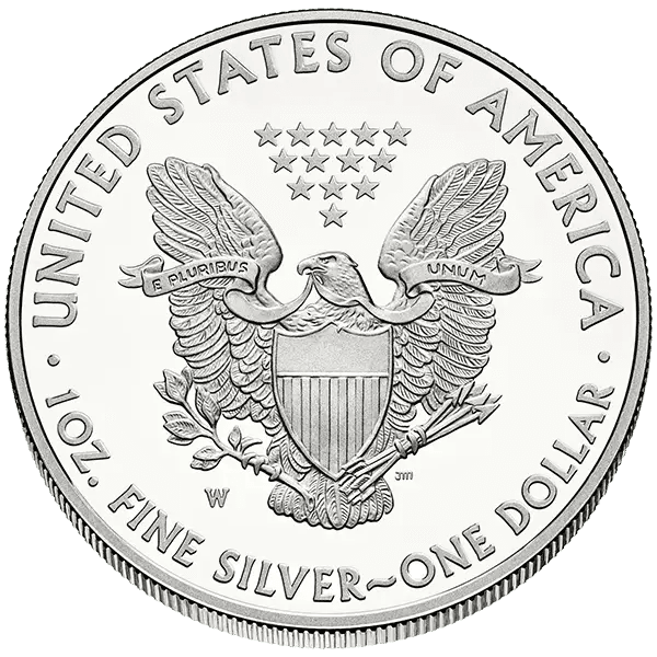 Silver American Eagle reverse design